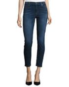 Nico Mid-rise Ankle Skinny Jeans, Dark Blue