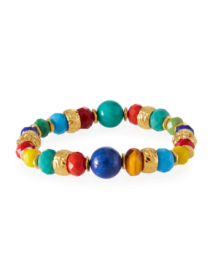 Stretch Bracelet W/ Glass Beads