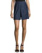 Avenue C Gaucho Shorts, Dark Blue
