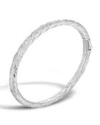 Classic Chain Diamond 8mm Hinged Bangle,