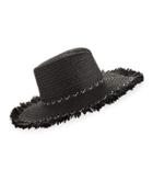 Havana Squishee&reg; Boater Hat, Black