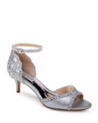 Gillian Satin Kitten-heel Cocktail Pumps