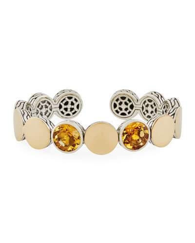 Batu Dot Double Citrine-station Flex Cuff