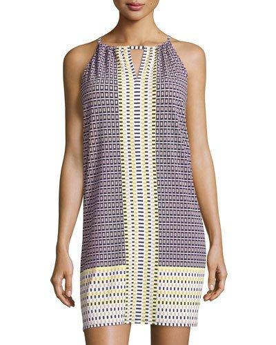 Sleeveless Jersey Dress, Navy