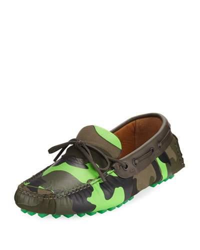 Camouflage Canvas And Leather