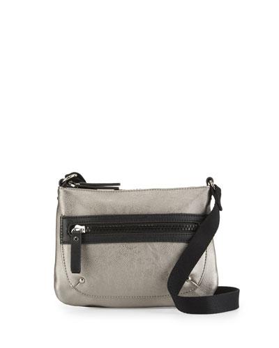 Metallic Utility Crossbody Bag,