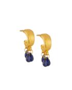 24k Sapphire Dew Briolette Earrings