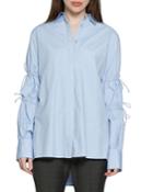 Ashlee Tie-sleeve Button-down Top