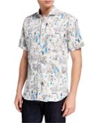 Men's Street-print Short-sleeve