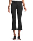 Mid-rise Cropped Boot-cut Pants
