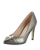 Diedra Signature Grand Pump, Gunmetal Pearlized Patent
