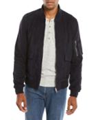 Men's Suede Bomber Jacket
