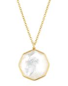 18k Rock Candy Large Octagon Necklace In Mother-of-pearl Doublet,