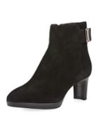 Dallas Suede Heeled Booties