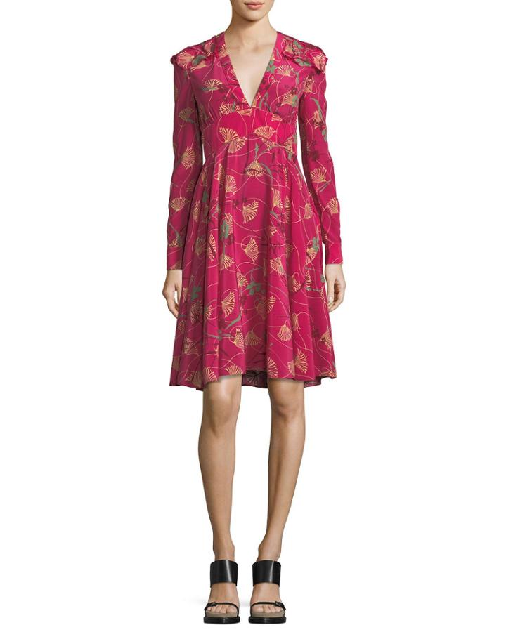 Ss Vnk Crepe De Chine Dress