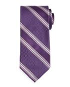 Striped Textured Tie, Purple