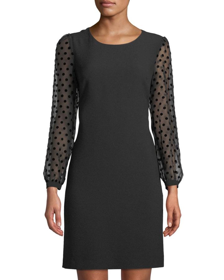 Polka-dot Burnout Sleeve