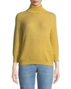 Mohair Turtleneck Sweater With Dolman