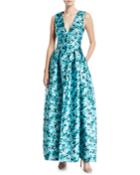 Brooke Floral Gown W/ Pockets