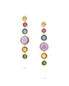 Jaipur Drop Earrings With Mixed Elevated Gemstones