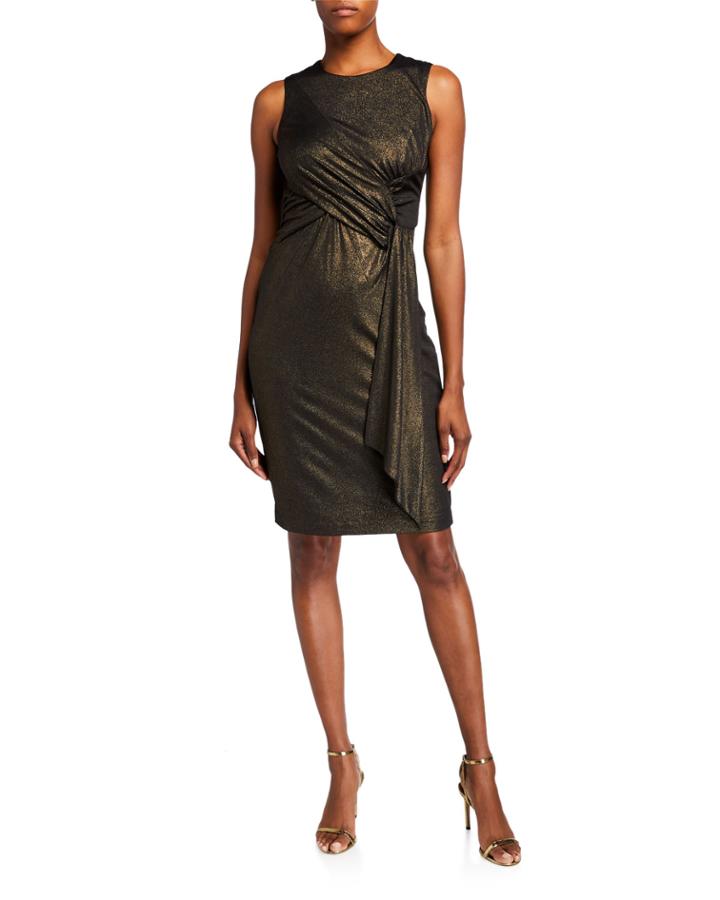 Foil Jersey Dress