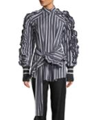 I Am In Awe Of You Striped Ruffle