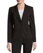 Bethany One-button Jacket, Black/fig