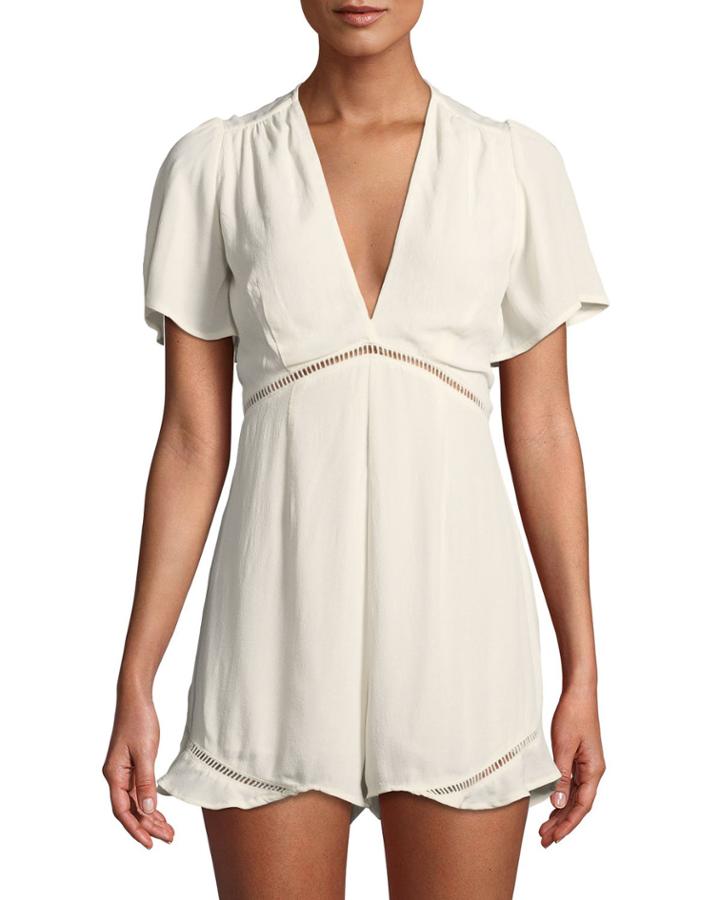 Cadence V-neck Babydoll Romper