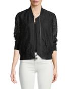 Kennadie Lace Bomber Jacket