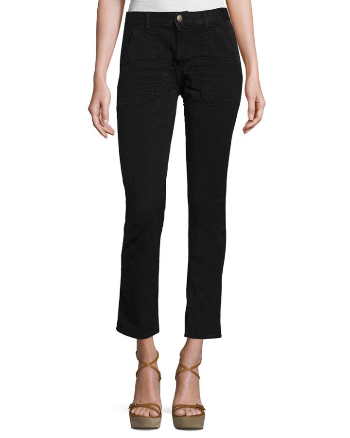 Sally Cropped Jeans, Blue