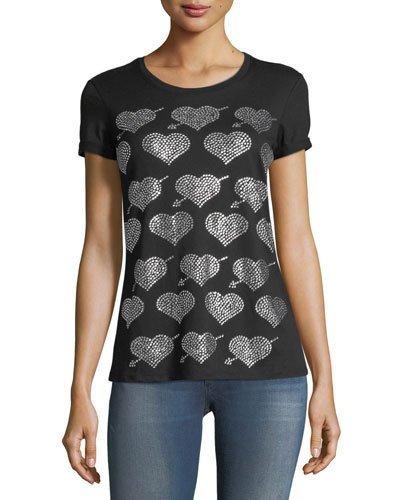 Rhinestone Heart T-shirt