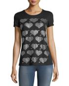 Rhinestone Heart T-shirt