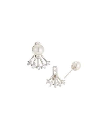 Cubic Zirconia Plume Pearly