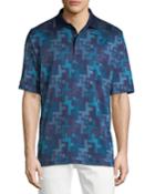 Abstract Knit Polo
