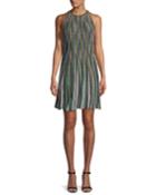 Bubble Knit Halter-neck Dress