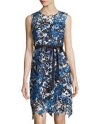 Lincoln Sleeveless Lace Dress W/tie, Wild Bird