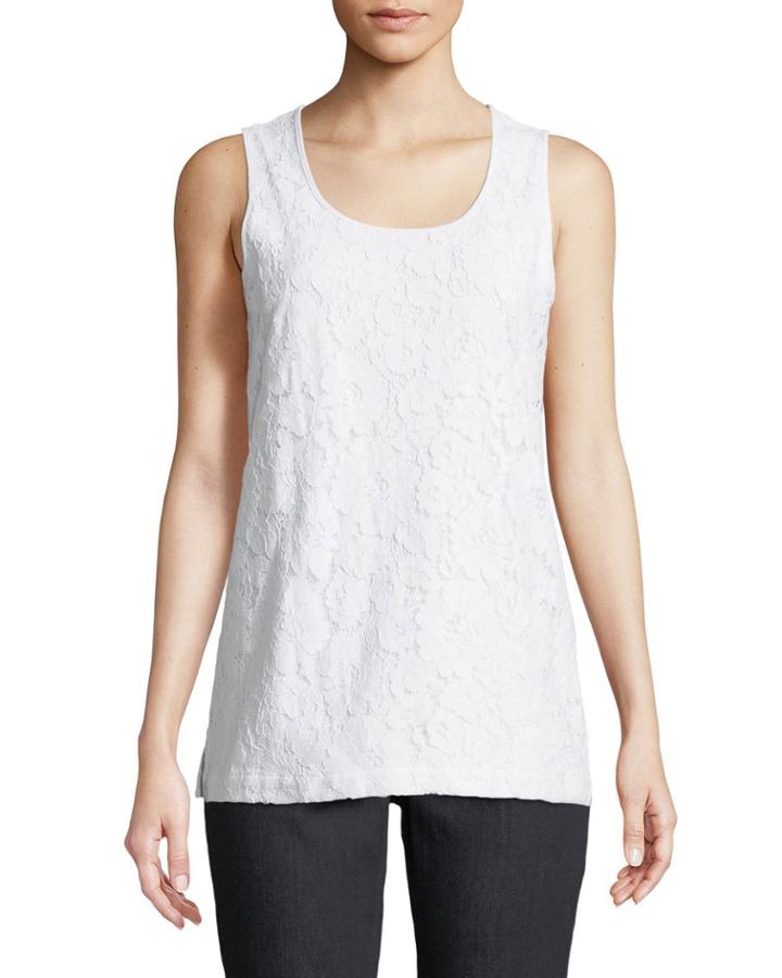 Floral-lace Layering Tank,