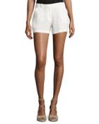 Linen Shorts, Off White
