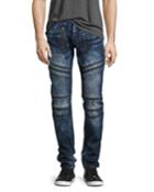 Demon Moto Slim-straight Jeans, Krill Dark Wash (indigo)