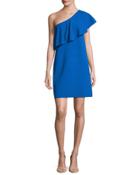 One-shoulder Flounce Dress