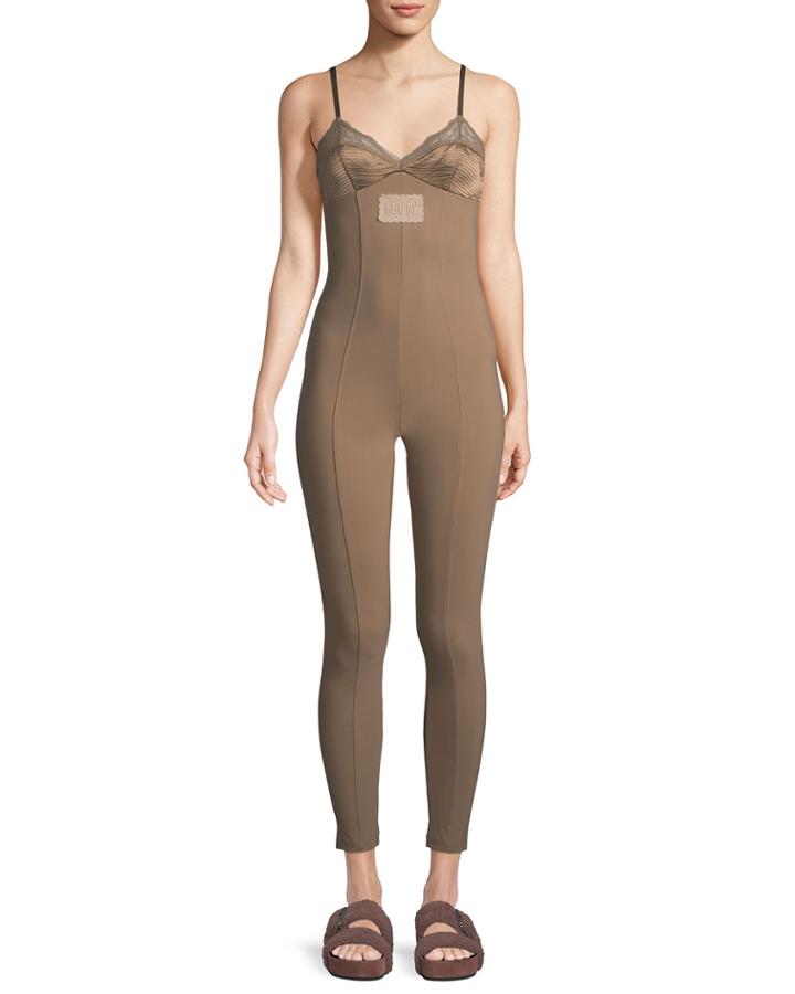 Lace-top Full Bodysuit