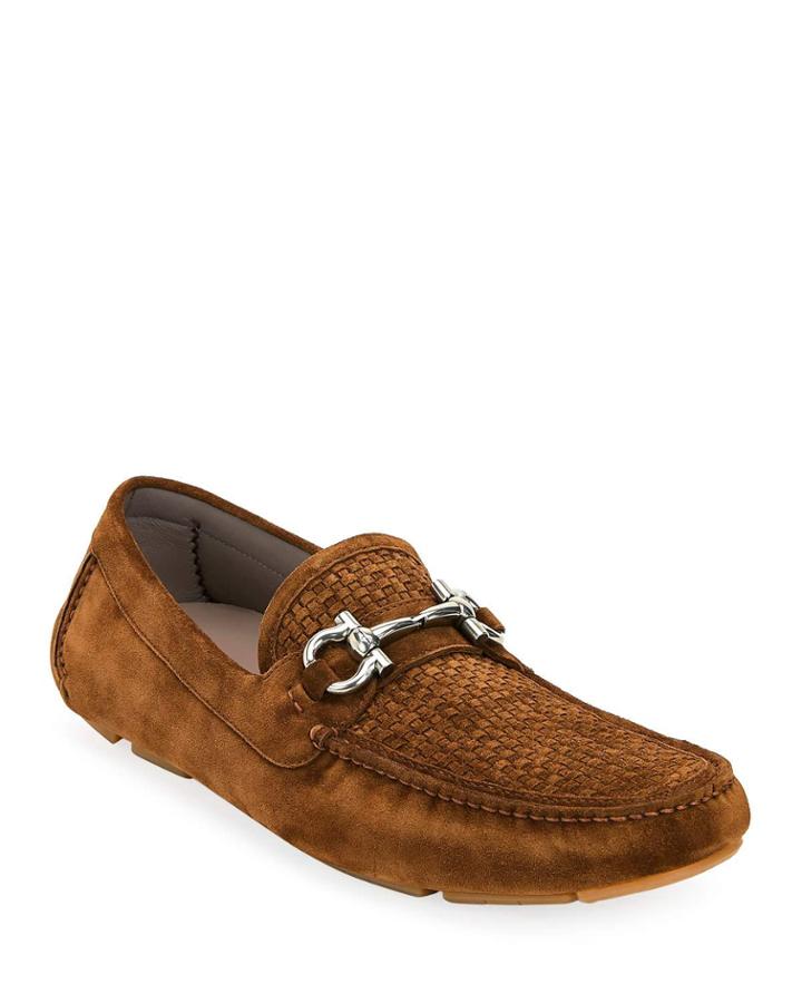 Men's Parigi 16 Woven Suede Driver
