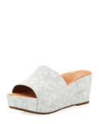 Forella Floral Wedge Platform