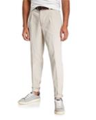Men's Pence Cotton Leisure Fit Pleated Pants