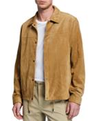Men's Suede Coaches Jacket