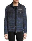 Camu Butterfly Printed Puffer Jacket