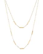 14k Bar Duo Chain Necklace