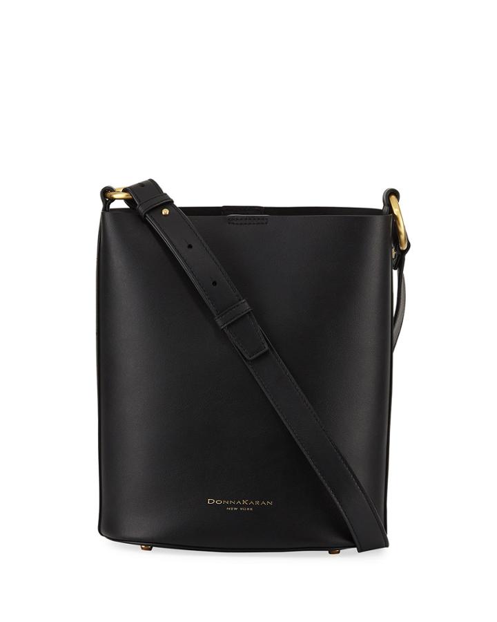 Adan Smooth Leather Bucket Bag