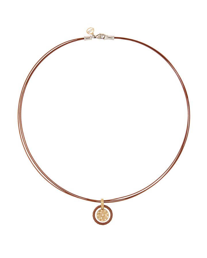 Petra Diamond Pav&eacute; Pendant Necklace