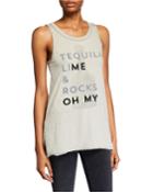 Tequila Lime And Rocks Graphic Tank